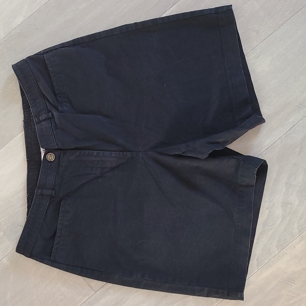 High waisted black shorts